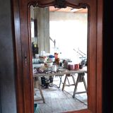 Louis Philippe wardrobe in solid cherry wood