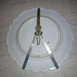 Decorative ceramic bird and cornucopia plate