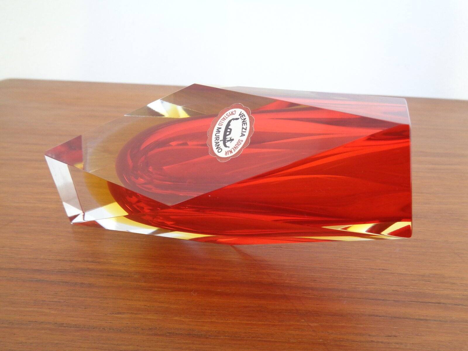 Vintage Italian Murano Glass Vase, 1960s