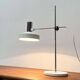Mid-Century Modern German Minimalist White and Chrome Table Lamp from Kaiser Leuchten, 1960s