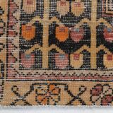 3x6 Shades Of Red & Black Handmade Wool Classic Vintage Rug, 100x179Cm