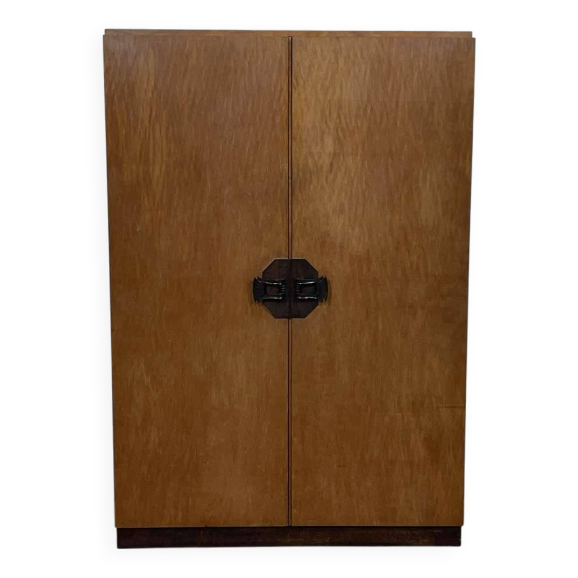 1950s Art Deco armoire in okoumé veneer