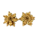 Set of two vintage golden banci firenze flower ceiling lamps small