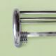 Large vintage aluminum wall coat rack