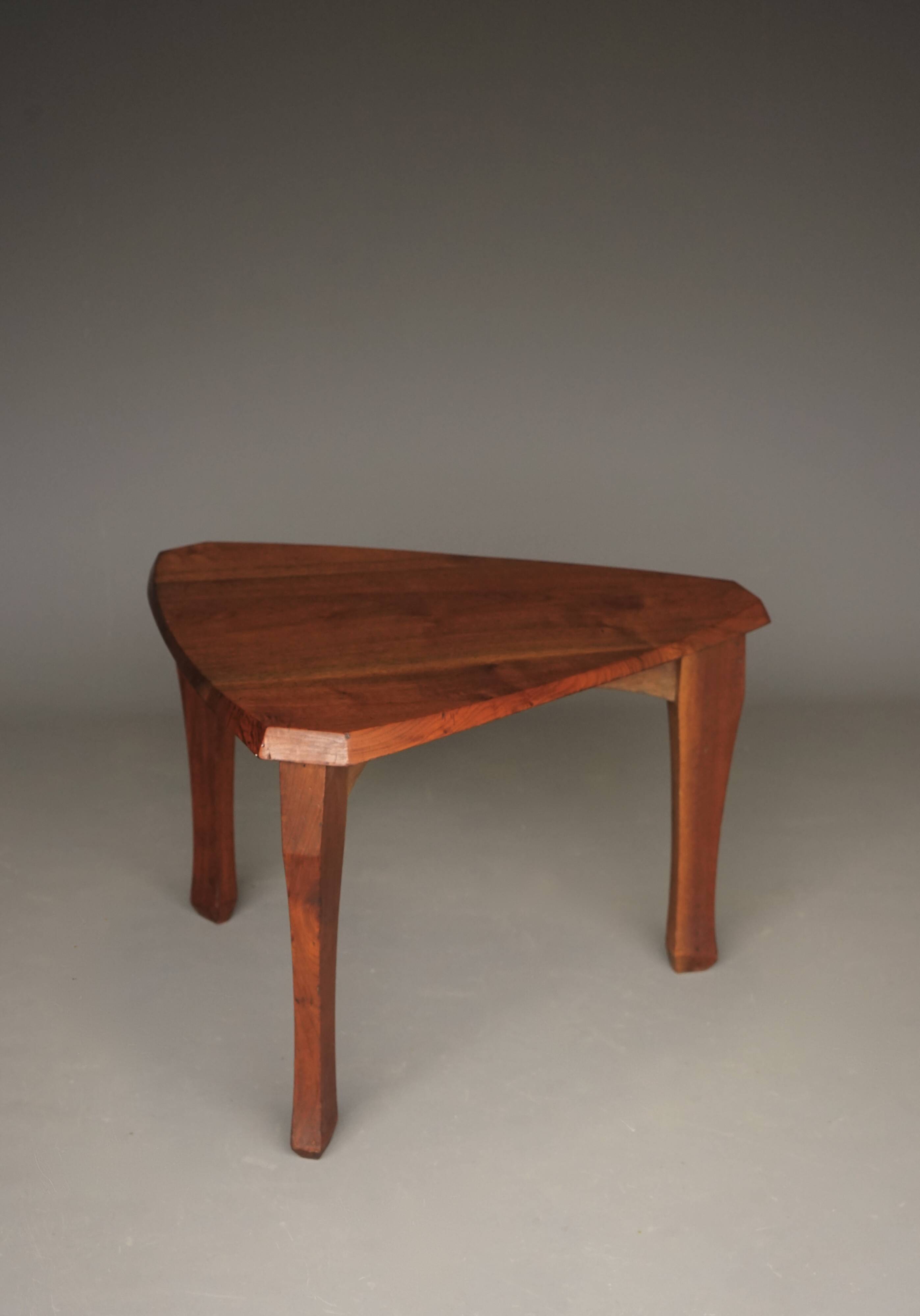 Anthroposophical Organic Coffee Table in walnut, 1950s