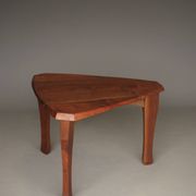 Anthroposophical Organic Coffee Table in walnut, 1950s
