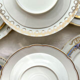 12 Mismatched porcelain plates