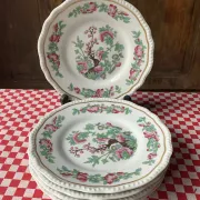 5 dessert plates Bernardaud Arbre des Indes anciennes