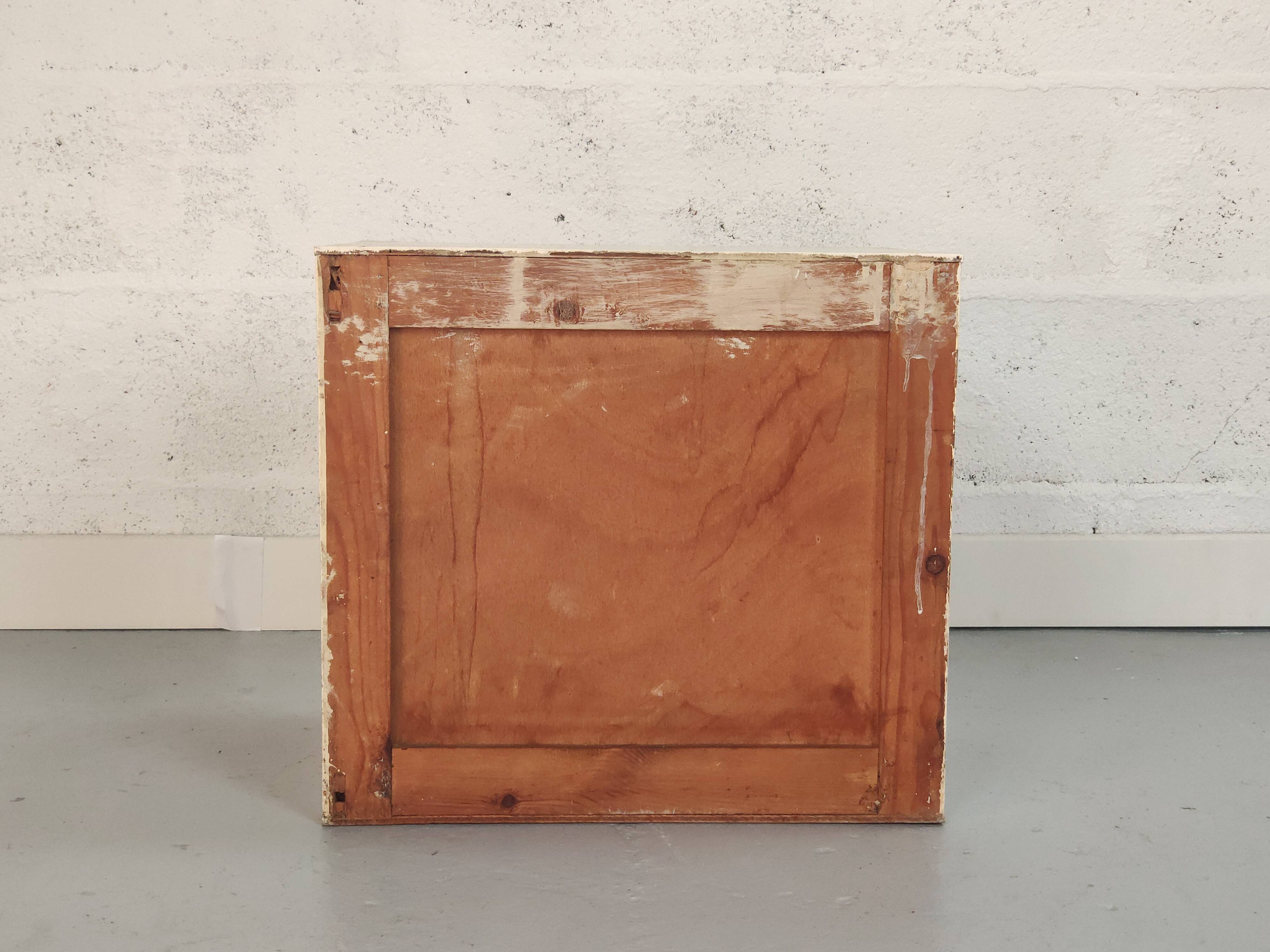 White bedside table chest style