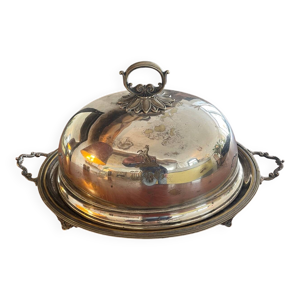 Cloche en métal argenté