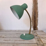 Green metal desk lamp
