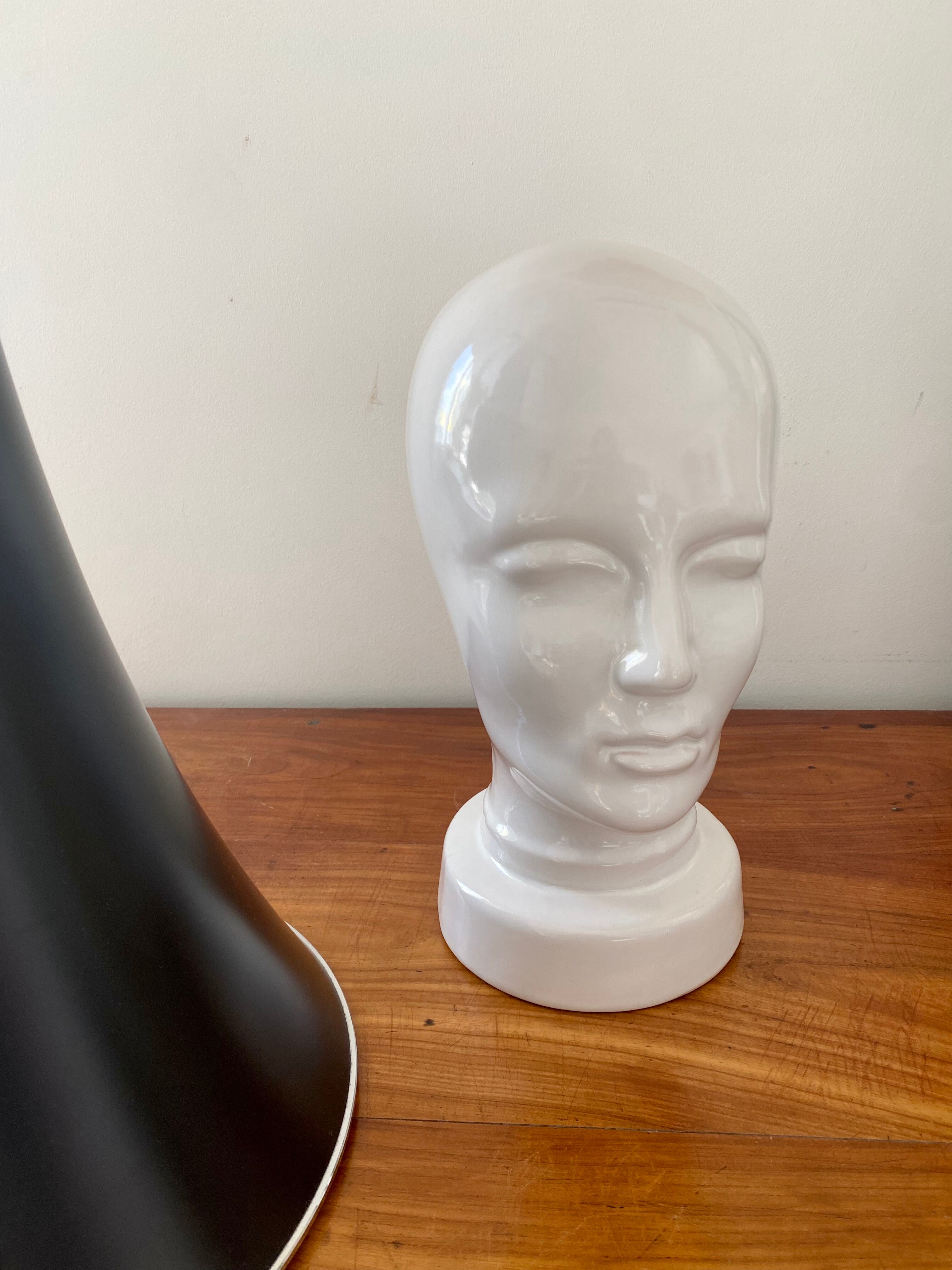 Ceramic marotte hat head West Germany