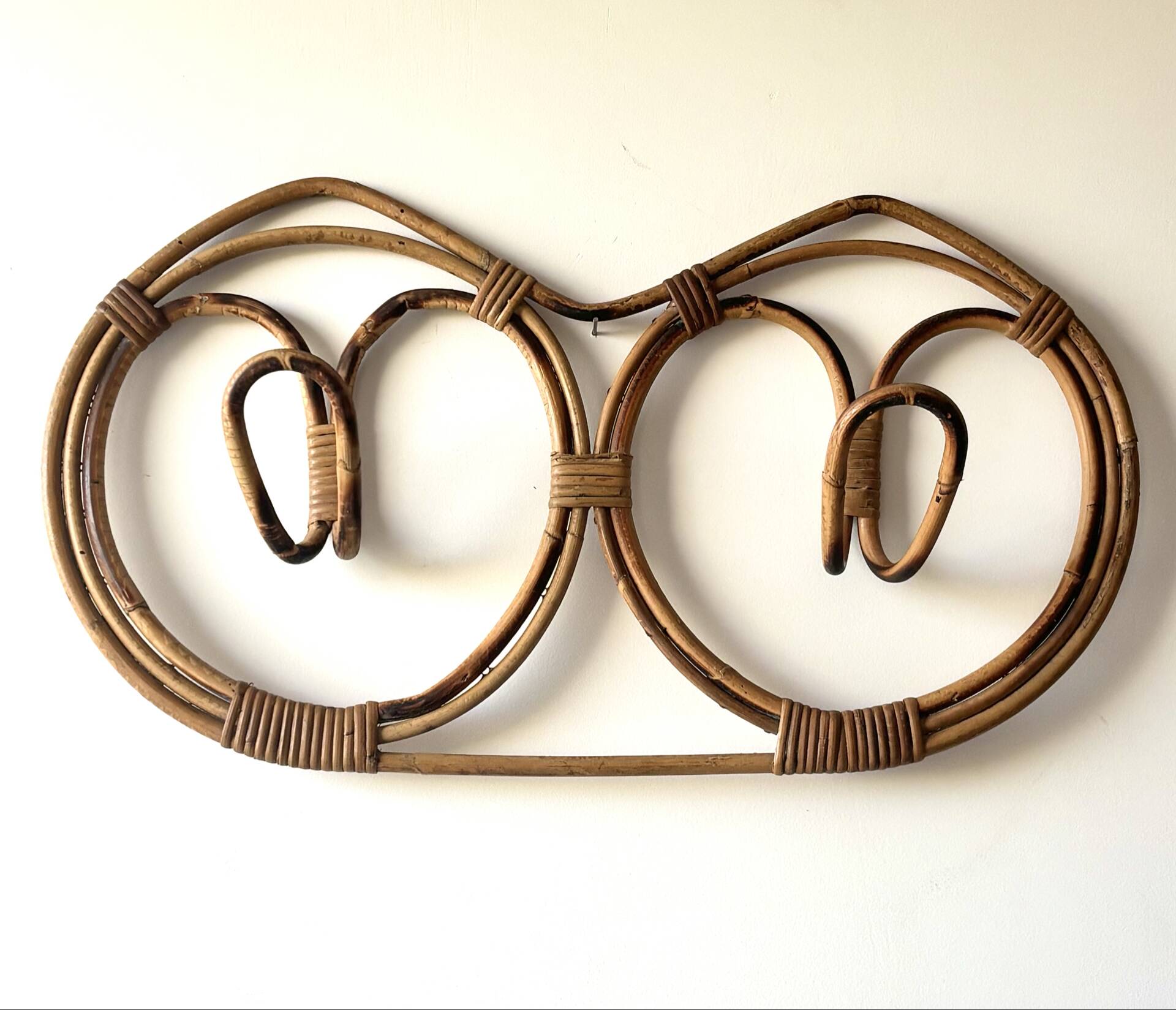 Porte manteaux en rotin Francisco Albini 1960