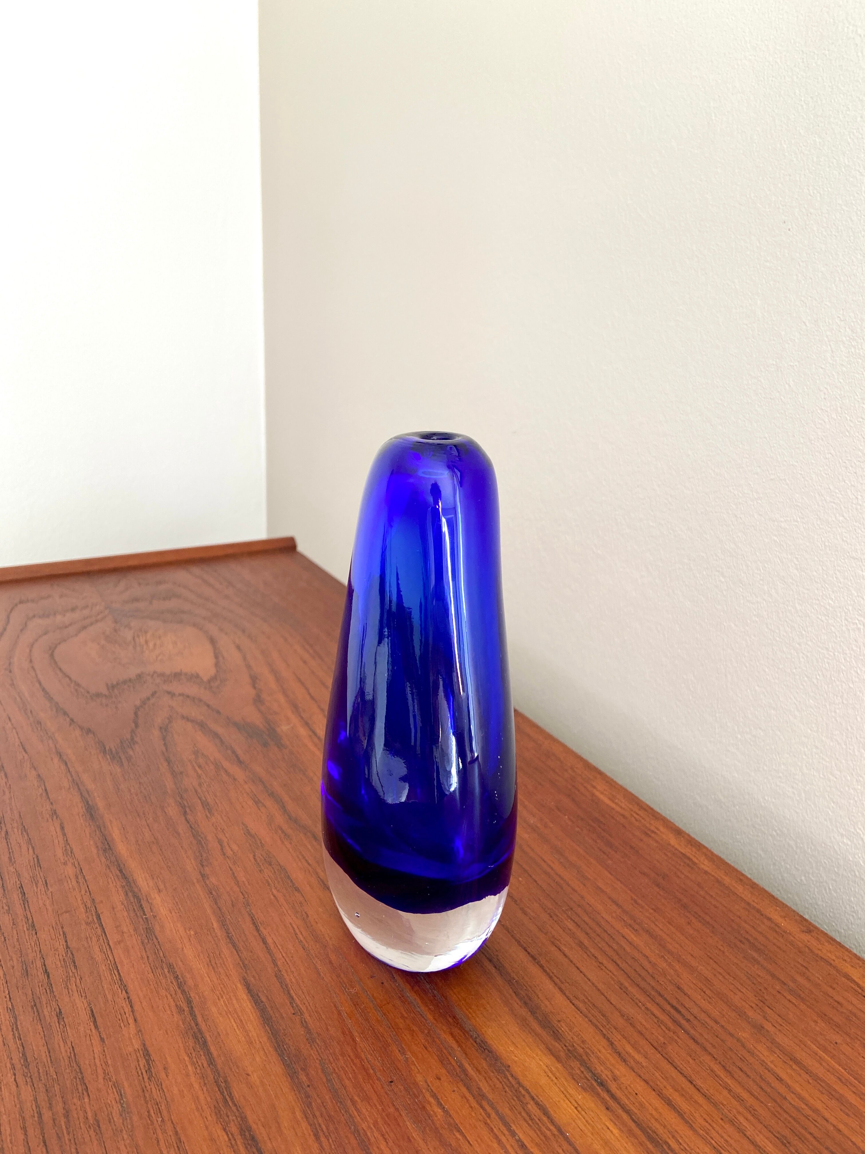 Blue murano vase
