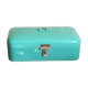 Minth blue enamelled metal box