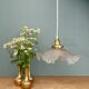 Suspension vintage lampshade in frosted glass (DEP01)