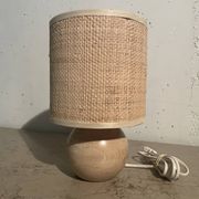 Lampe boule en bois