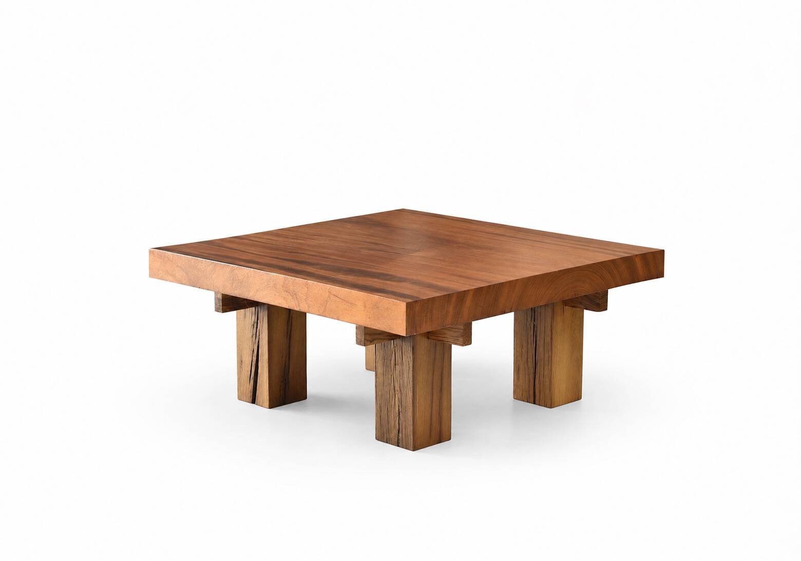 Exotic wood coffee table - model cent-six - timeless design