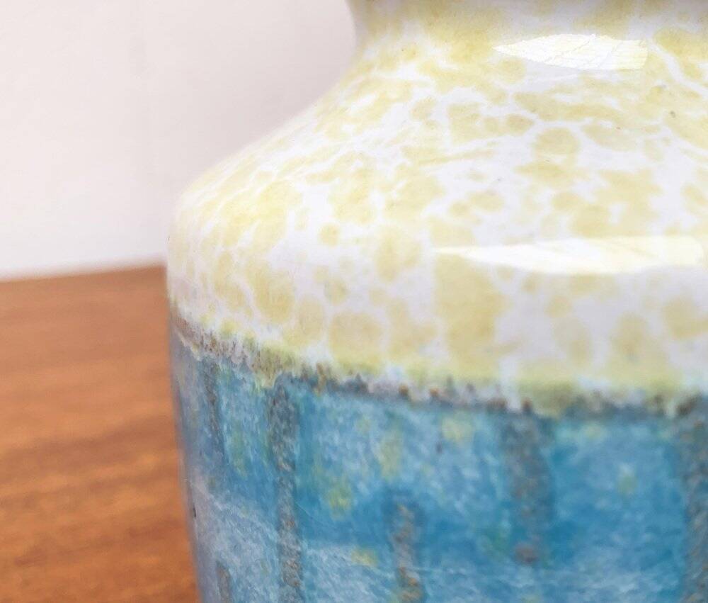 East German pottery vase from the GDR mid-century Strehla Keramik, 1960s.