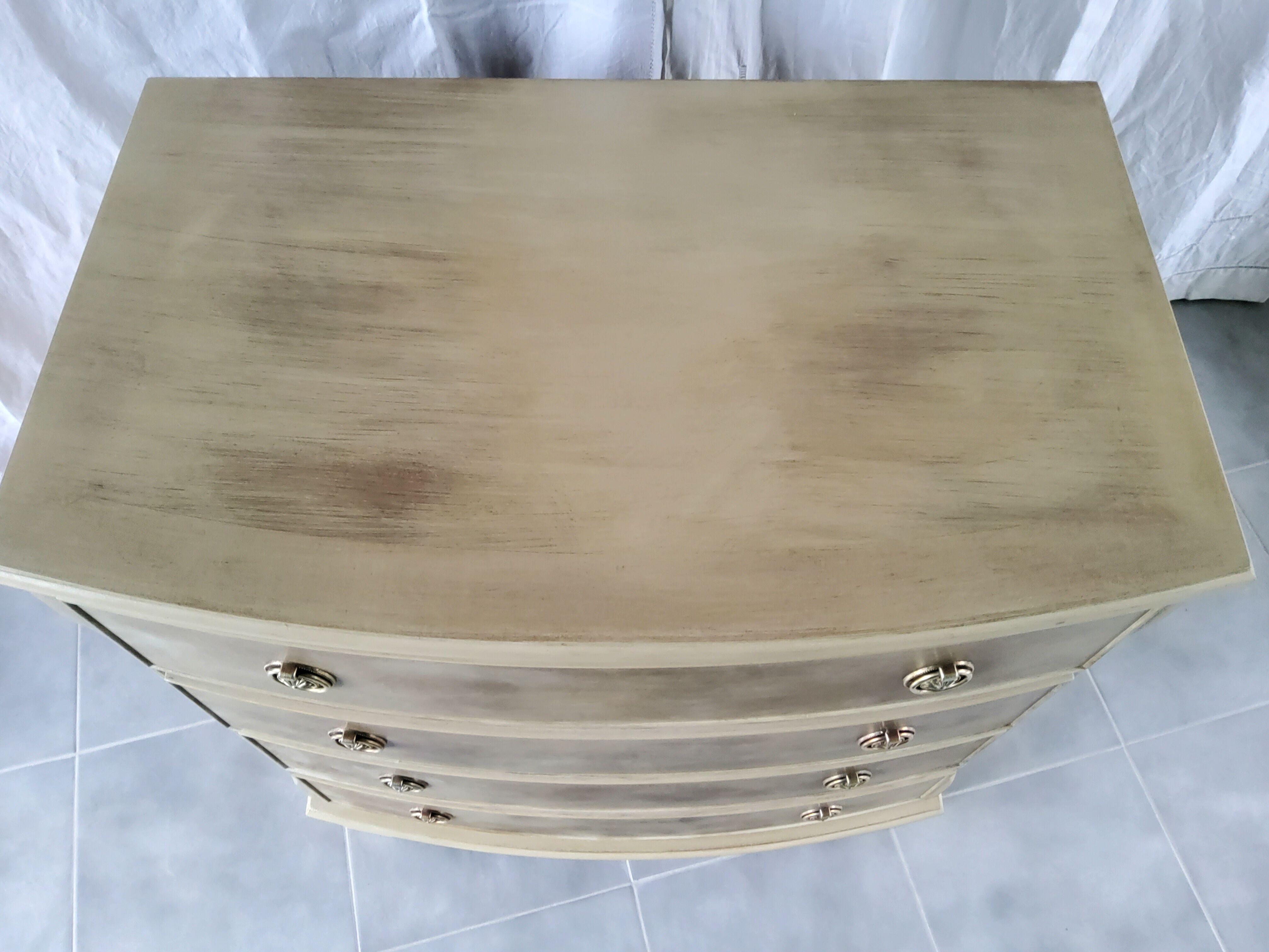 Patinated English chest of drawers