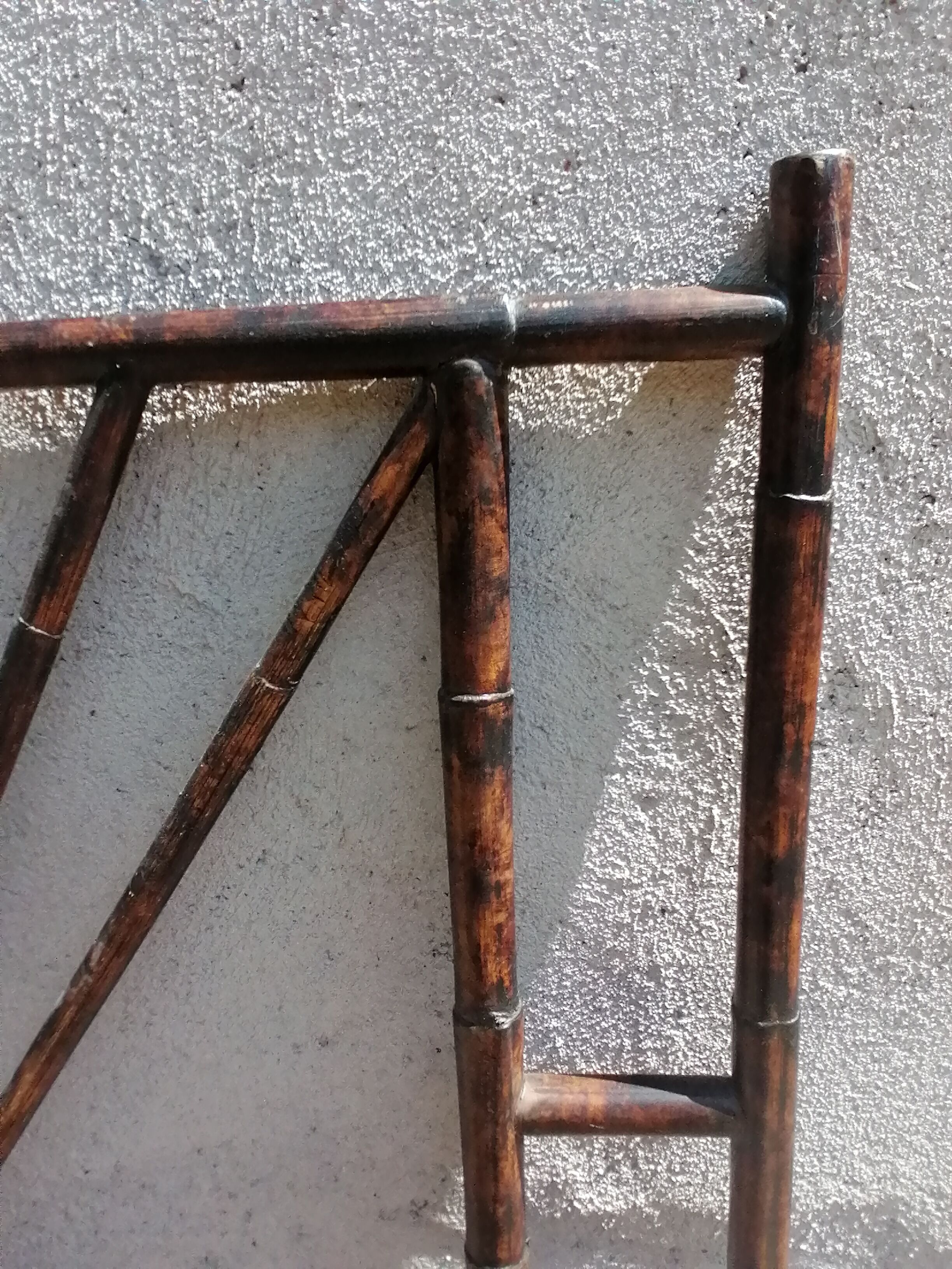 Vintage rattan headboard 2 seats 155 x 140 cm