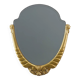 Oval Art Deco carved Gilt Wooden Mirror, France ca. 1920