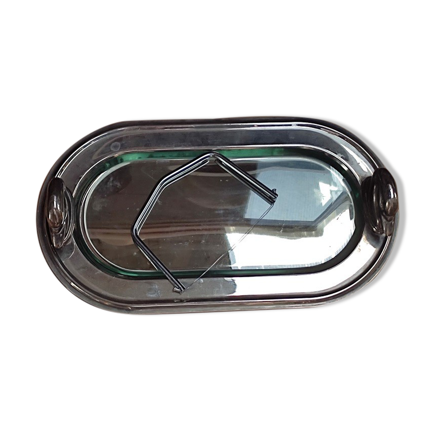 Plate knife foie gras Flower Pink metal silver duck dp 0622030 old