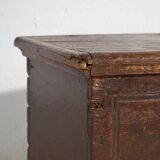 Antique solid wood trunk dated 1836 #13