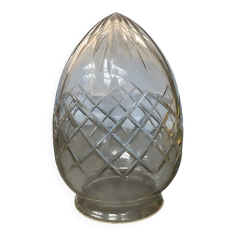 Globe en verre gravé