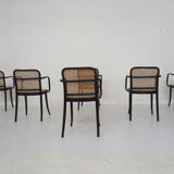 Set of six Josef Hoffman for Ligna a811 dining chairs
