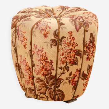 Midcentury Art Deco Pouffe by Jindřich Halabala, 1950s, Czechoslovakia