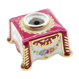 Old porcelain inkwell