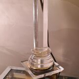 Living room lamp plexi and brass italian desing and deluxe lampshade 58x35