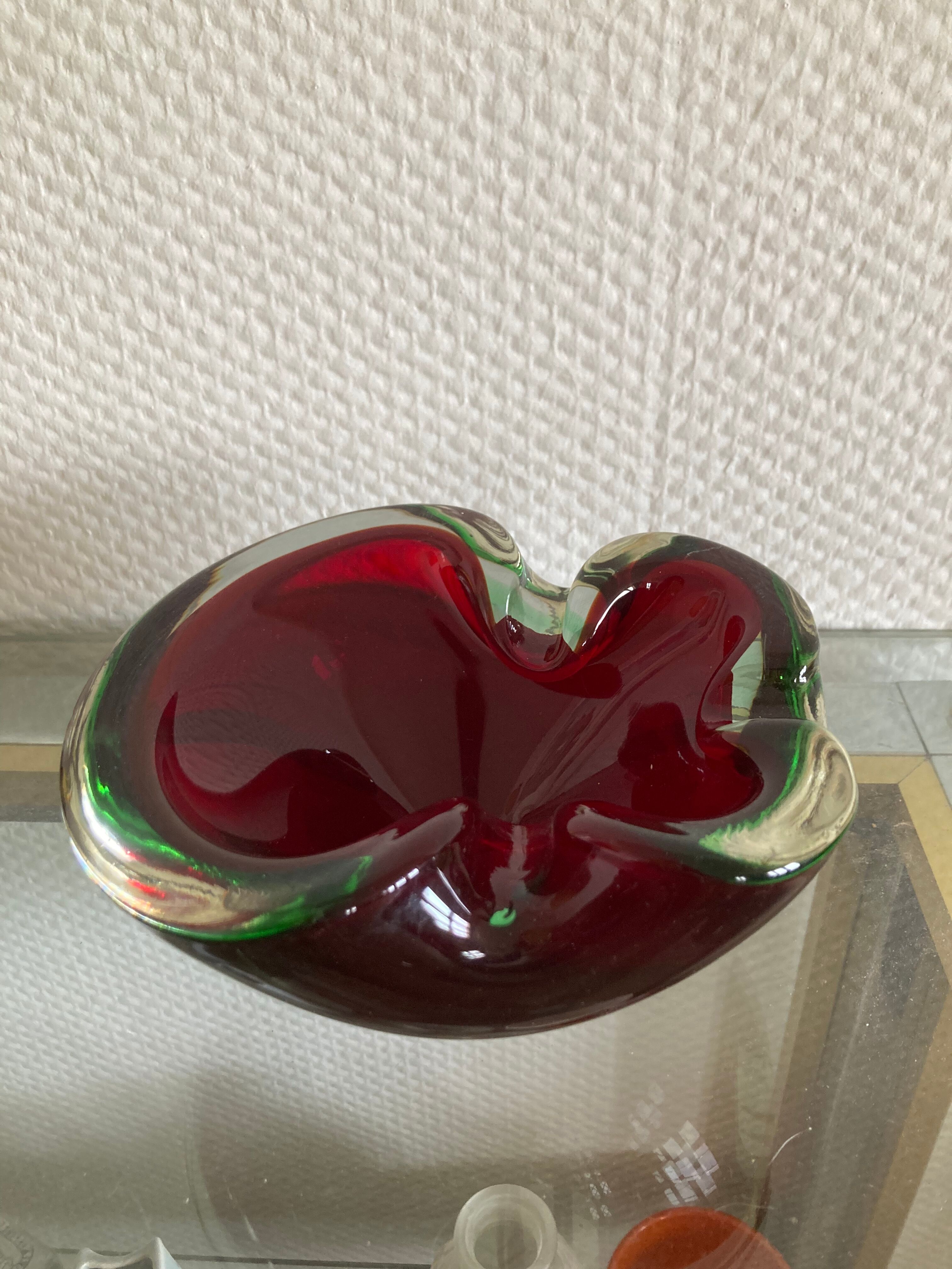 Murano glass ashtray