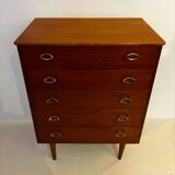 Vintage chiffonier with 5 drawers