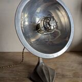 Cobra parabolic lamp with enameled cast iron base, Art Nouveau.
