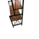 1950s teak and black metal shelf bookcase