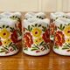 Set of ten designer ceramic candleholders 1950.