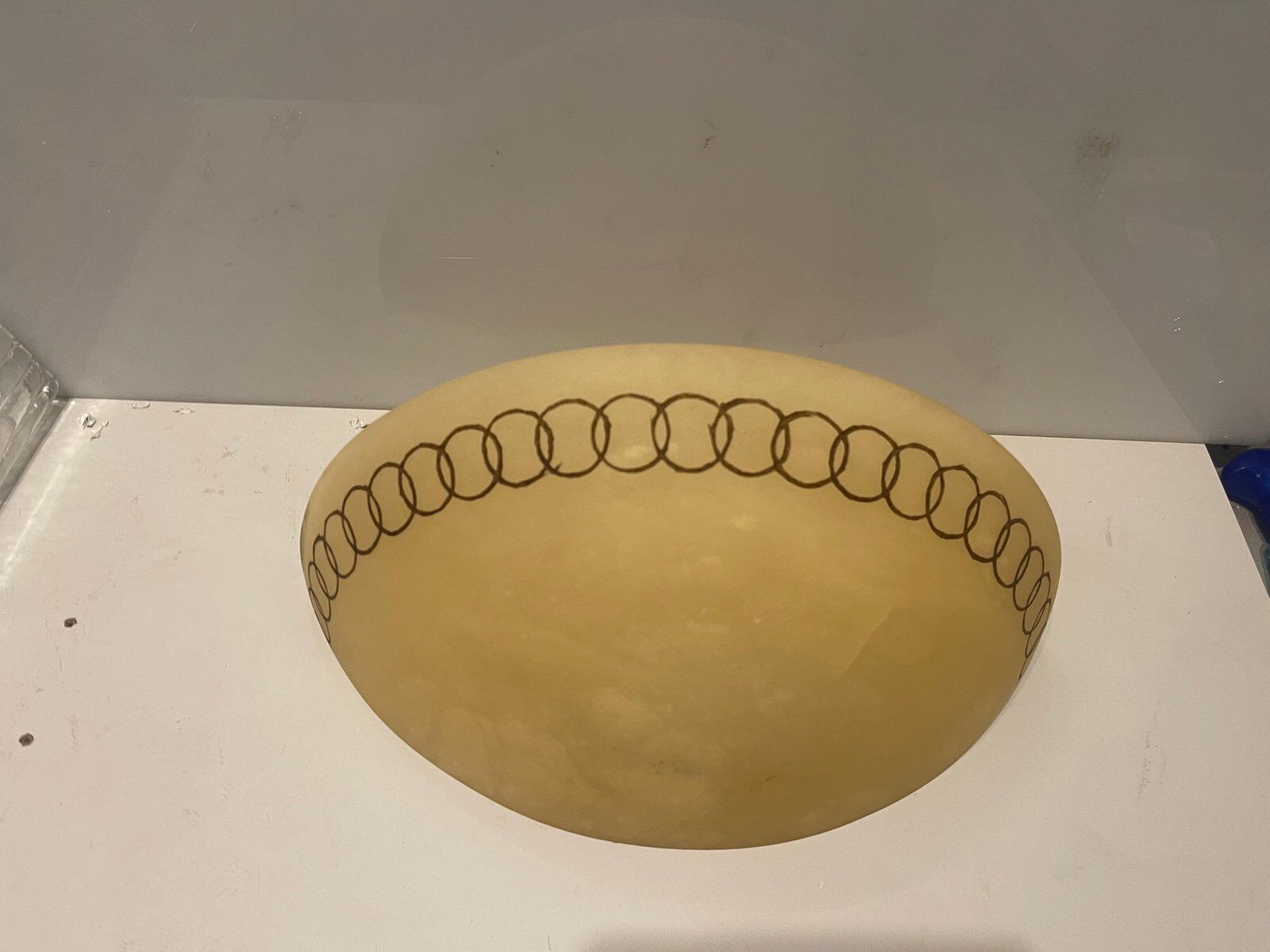 Marbled glass sconces, 1980