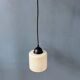 Suspension en verre en forme de « canette » rayée, Mid-Century