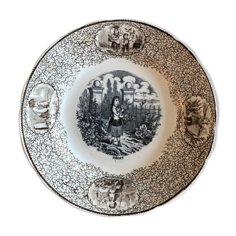 Rebus plate Jules Vieillard in Bordeaux Napoleon Bonaparte