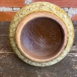 Antique soliflore vase veb polychrome ceramic flowers gdr vintage