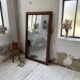 Late 19th century XL wooden mirror