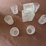 Service à whisky en verre