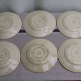 Lot de 6 assiettes à dessert en céramique