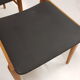 Suite de 4 chaises scandinaves 1960