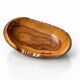 Handcrafted solid olive wood bowl 20 cm – Organic freeform shape