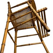 Ancienne chaise haute bébé ou poupée bambou début XXème