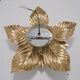 Applique fleur dorée