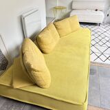 Roche bobois yellow sofa, escapade model